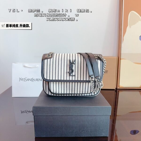 YSL Niki Small Striped Canvas - Bag
