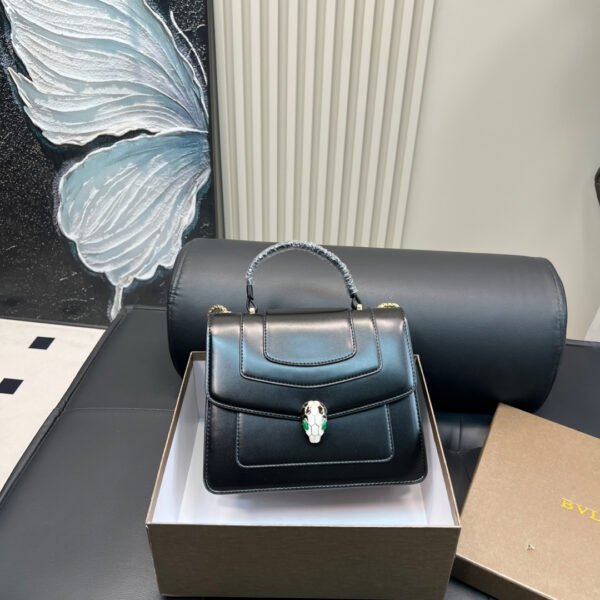 BV Serpenti Forever Black Leather - Bag