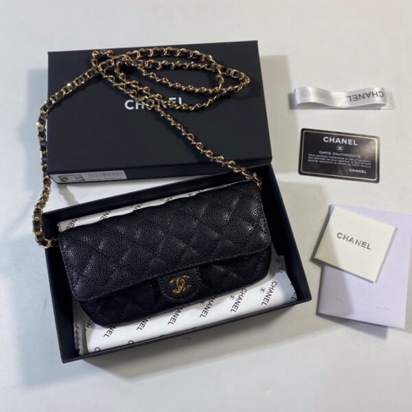CC Wallet on Chain Black Caviar - Bag