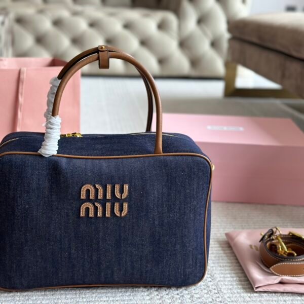 MIU Bowling Bag Denim - Bag