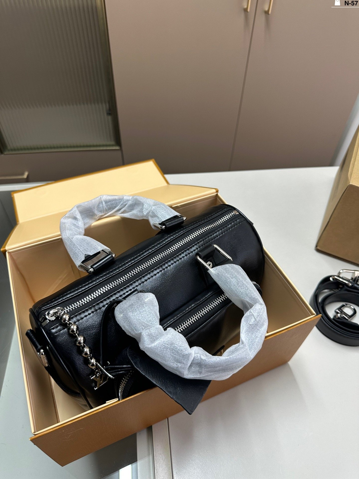 LV Soft Trunk Black Leather - Bag - Image 5