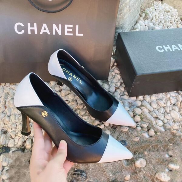 CC Two-Tone Cap Toe Pumps - Heels