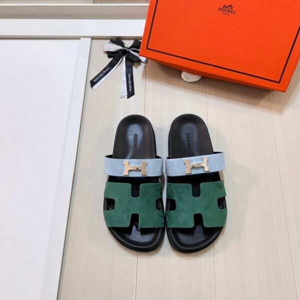 HM Izmir Green/Blue Suede - Sandals