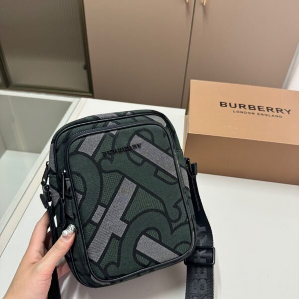 BBR Monogram Print E-Canvas Black/Green - Bag