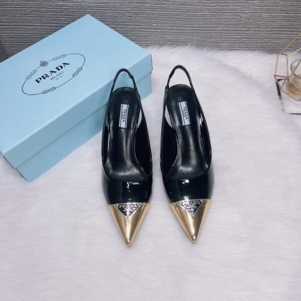 PR Slingback Pointed Toe Pumps - Heels