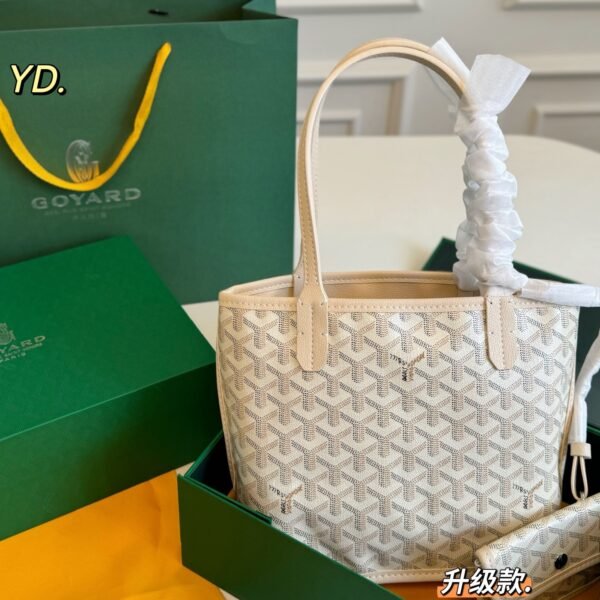 GYD Saint Louis PM White GYDine Canvas - Bag