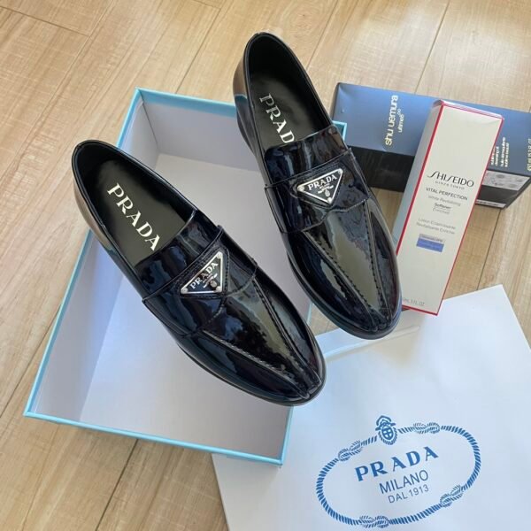 PR Brushed Leather Loafers - Shoes