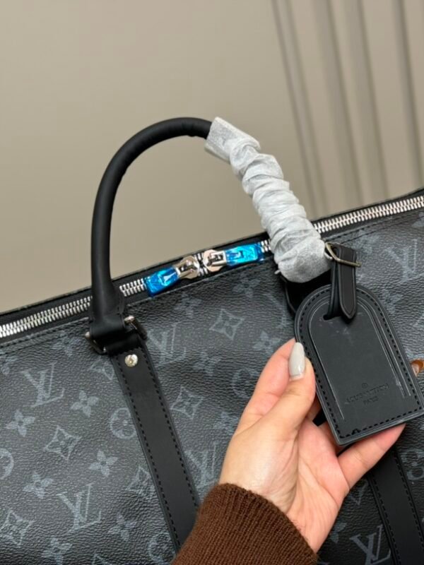 LV Keepall Bandoulière 50 Monogram Eclipse – Bag – Tan