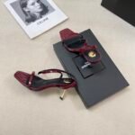 YSL Cassandra Sandals – Scarpe con tacco – Oro