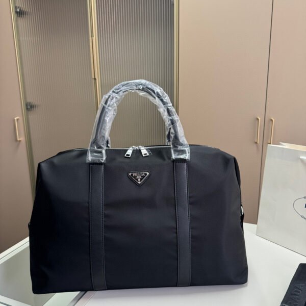 PR Re-Nylon Travel Bag Large Black Nylon - Bag