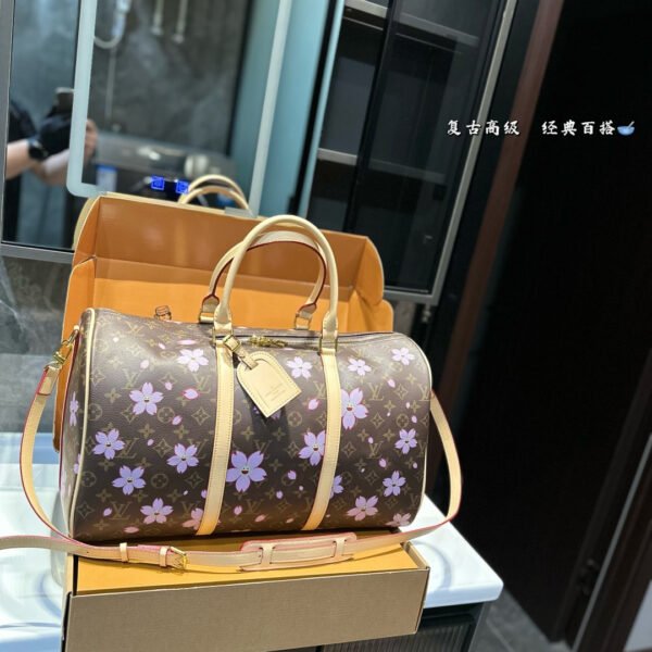 LV Keepall Bandoulière 50 Monogram Flower - Bag