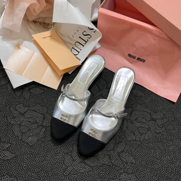 MIU Plexiglass Heel Mules - Heels