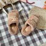 CEL Triomphe Shearling Slides – Claquettes