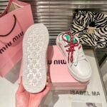 MIU Logo Sneakers – Sneakers – White