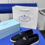 PR Triangle Logo Loafers – Scarpe – Nero