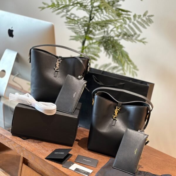YSL Le Monogramme Bucket Black Leather - Bag