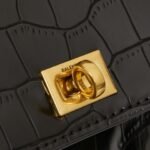 BAL Motorcycle Bag Small Crocodile Embossed