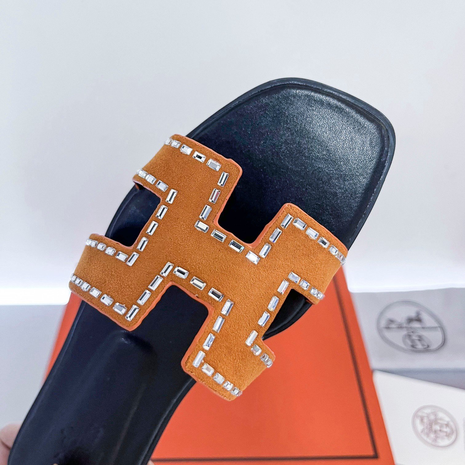 HM Oran Sandals Orange Suede - Sandals - Image 2