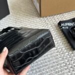 YSL Uptown Small Black Croc Embossed Leather – Bag