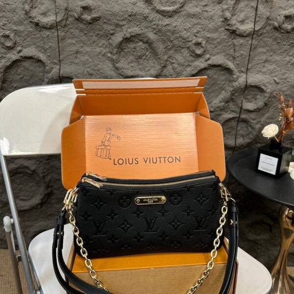 LV Pochette Felicie Black Empreinte Leather - Bag