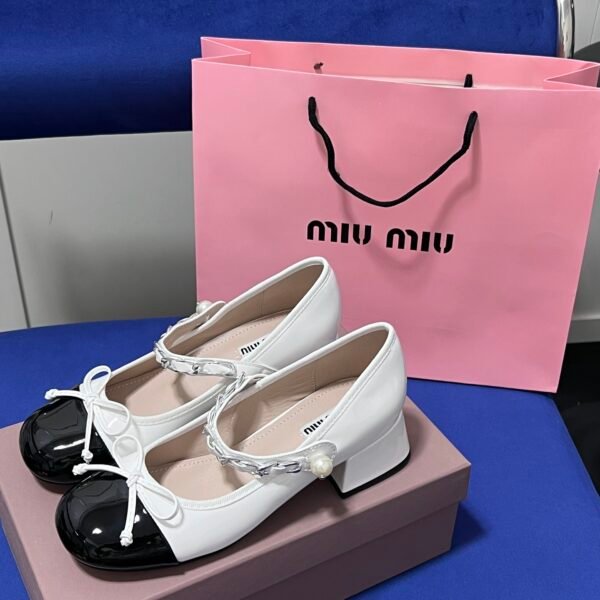 MIU Pearl Chain Mary Jane - Shoes