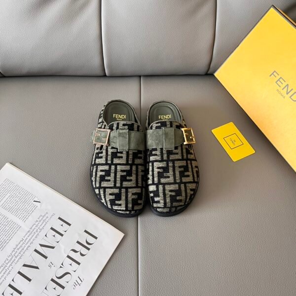 FD FF Buckle Mules - Shoes