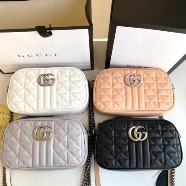 GG GG Marmont Matelassé Small Multicolor Leather - Bag