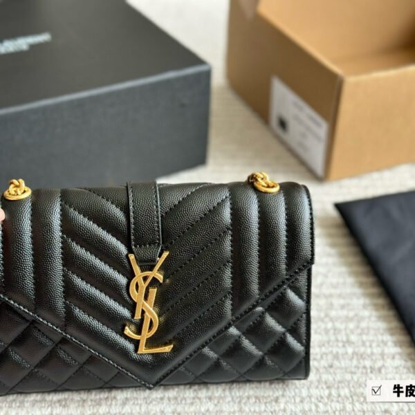 YSL Loulou Small Black Leather - Bag