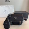 PR Re-Nylon Postman Bag Black Nylon - Bag