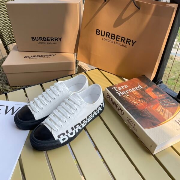BBR Logo Print Vintage Check Sneakers - Sneakers