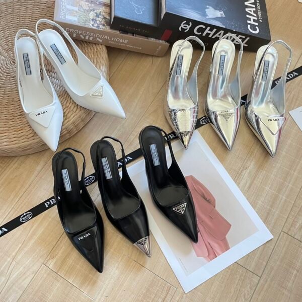 PR Slingback Pointed Toe Heels - Heels