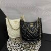 CC CC 19 Flap Black/White Leather - Bag