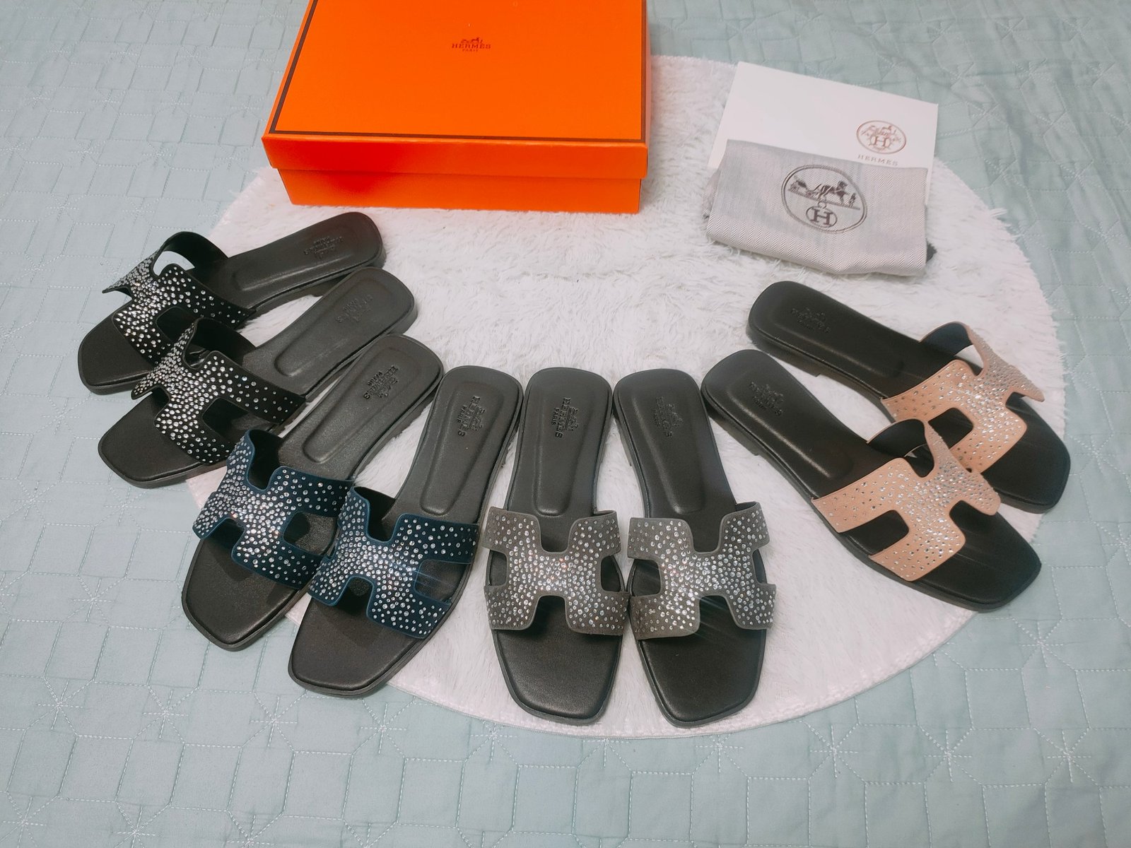 HM Oran Sandals Black with Crystals - Sandals - Image 8