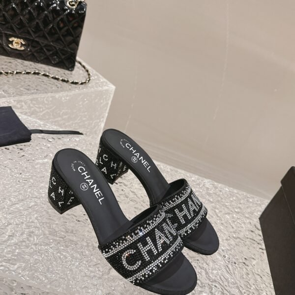 CC Logo Embellished Mules - Heels