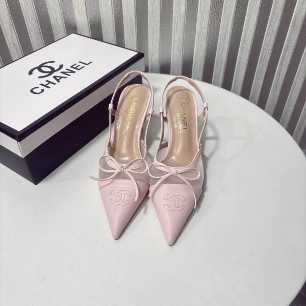 CC Slingback Pumps Pink Leather - Heels