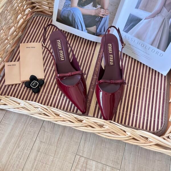 MIU Bow Slingback Pumps - Heels