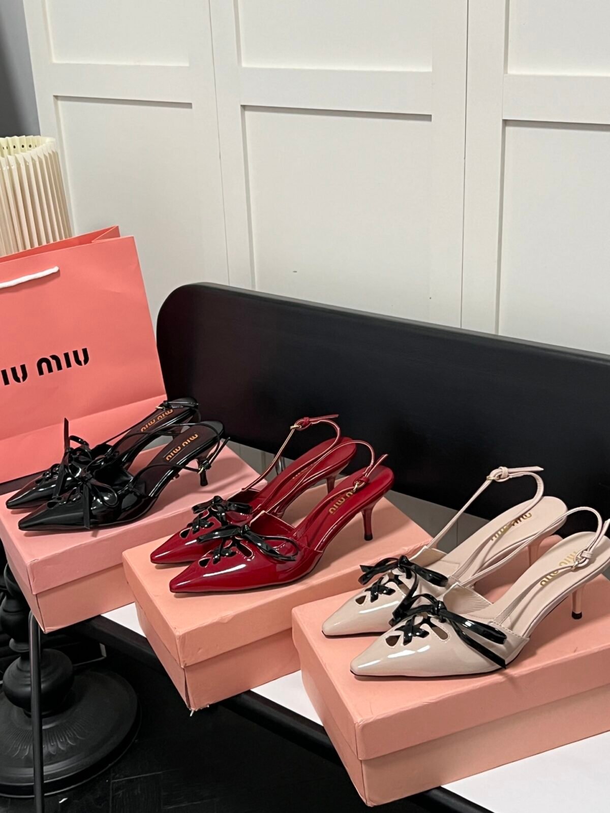 MIU Bow Slingback Pumps – Scarpe con tacco — 3