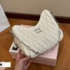 MIU Wander Matelassé White Leather - Bag · Ref. BA26007