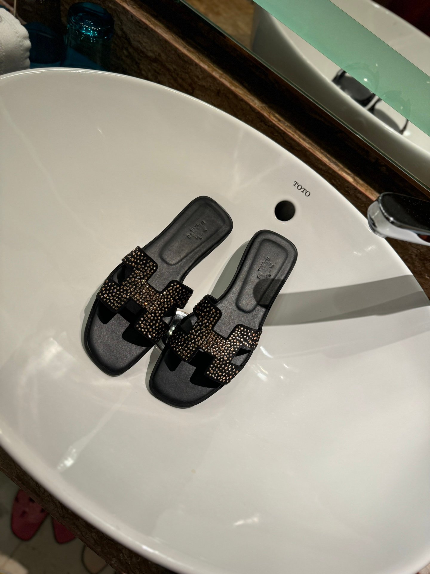 HM Oran Sandals Black Studded Leather - Sandals - Image 5
