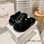 CEL Triomphe Fur Slides – Slide