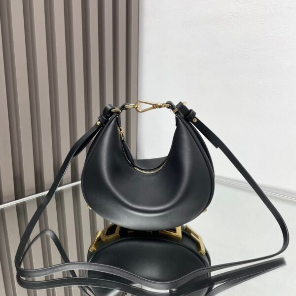 FD O'Lock Hobo Small Black Leather - Bag