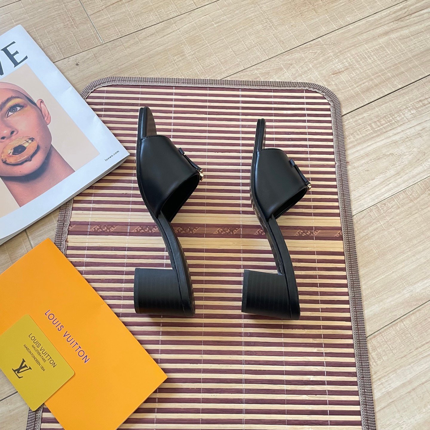 LV Lock It Mule Black Leather - Sandals - Image 4