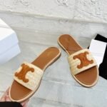 CEL Triomphe Raffia Slides – Slide