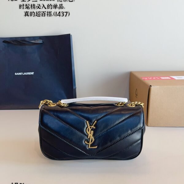 YSL Loulou Small Black Leather - Bag