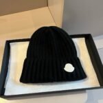 MCL Ribbed Wool Beanie Black – Hat
