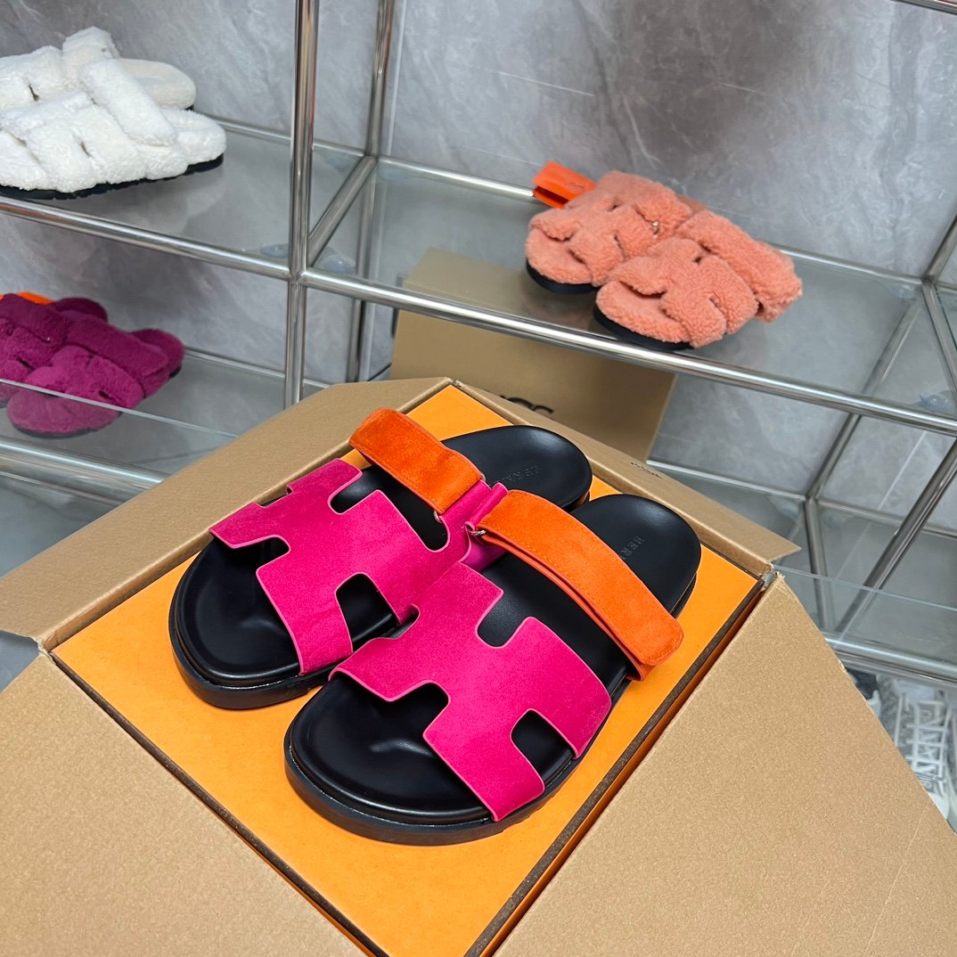 HM Oran Sandals Pink/Orange Suede - Sandals - Image 2