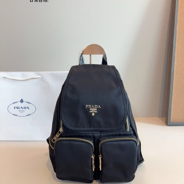 PR Vela Nylon Backpack Black Nylon - Backpack