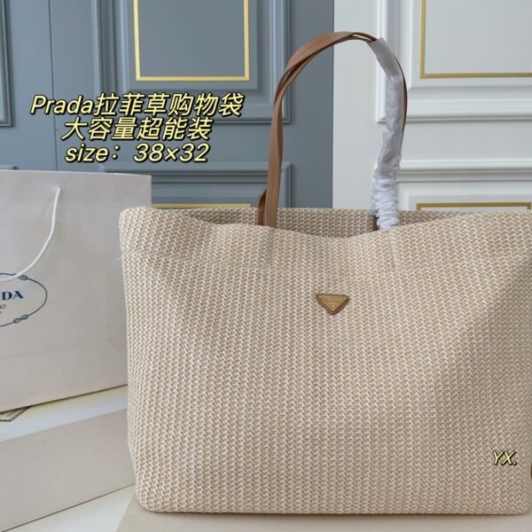 PR Raffia Tote - Bag