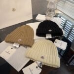 MCL Ribbed Beanie Beige Wool – Hat