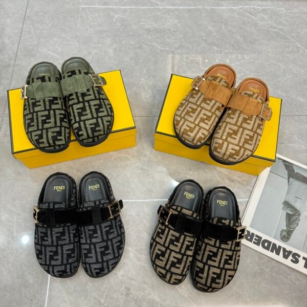 FD FF Buckle Mules - Shoes